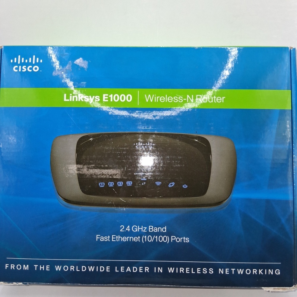 NEW Linksys E1000 300 Mbps 4-Port 10/100 Wireless N Router